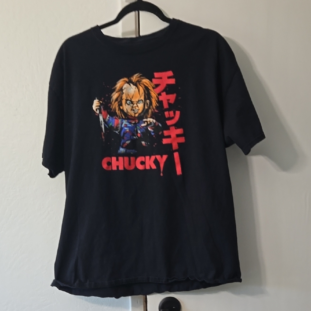 Hot Topic Black Chucky Graphic Tee